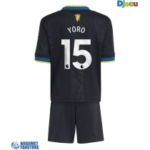 Manchester United Leny Yoro #15 Rezervni Dres za djecu 2025-26 Kratak Rukav (+ Kratke hlače)